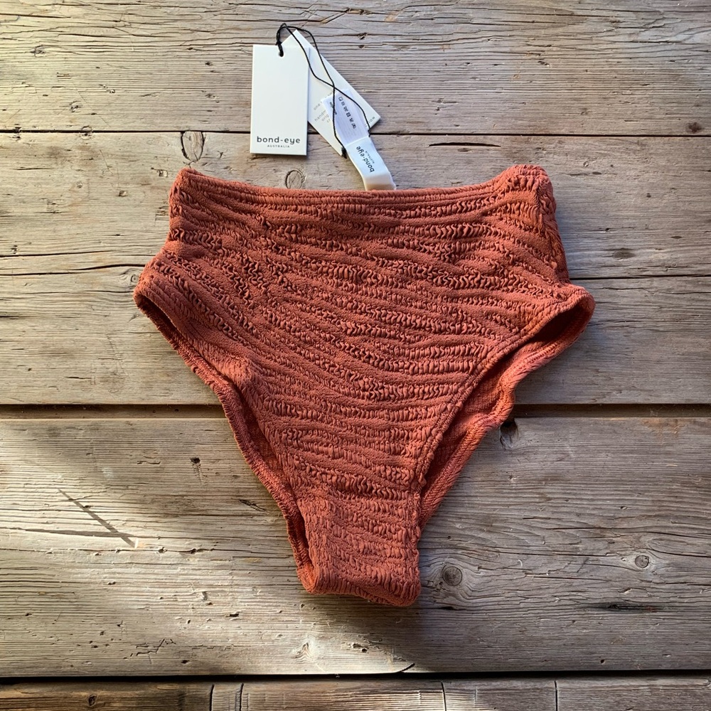 Bond-eye Palmer Brief - Terracotta Tiger Bikini
Bottom, OS NWT